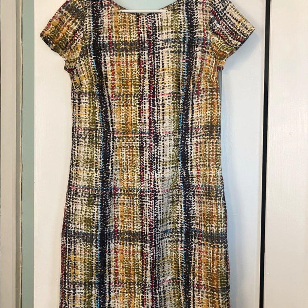 The Limited Colorful Dot & Stripe Sheath Dress - Size 4